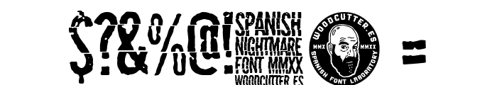 Spanish Nightmare Font OTHER CHARS