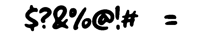Spark Water Font OTHER CHARS