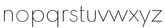 Spartan MB Thin Font LOWERCASE