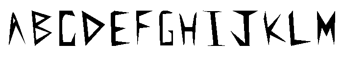 Spearhead Font UPPERCASE