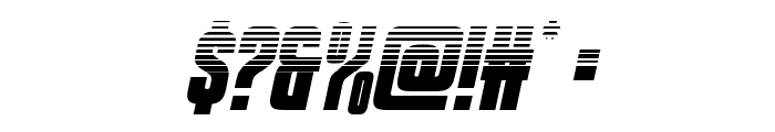 Special Agent Halftone Italic Font OTHER CHARS