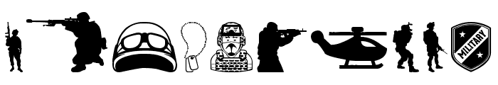 Special Forces Font OTHER CHARS