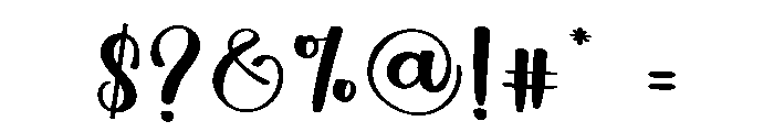 Speciality Font OTHER CHARS