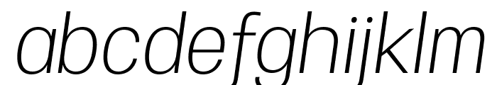Specify PERSONAL Normal Light Italic Font LOWERCASE