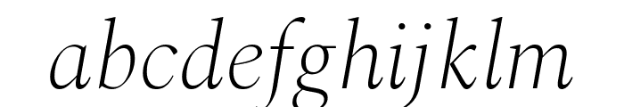 Spectral ExtraLight Italic Font LOWERCASE