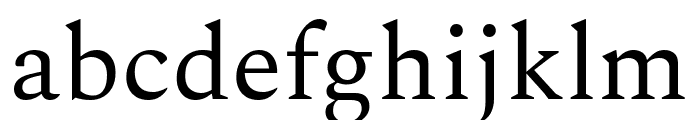 Spectral Regular Font LOWERCASE