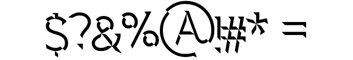 Spectre 007 Font OTHER CHARS