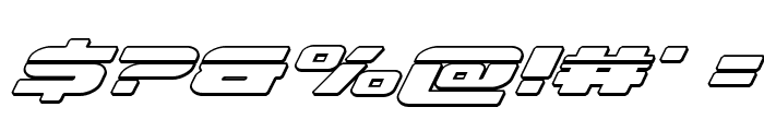 Speed Phreak Outline Italic Font OTHER CHARS