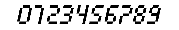 Speed Pixel Italic Font OTHER CHARS