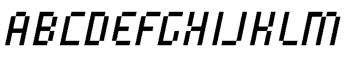 Speed Pixel Italic Font UPPERCASE