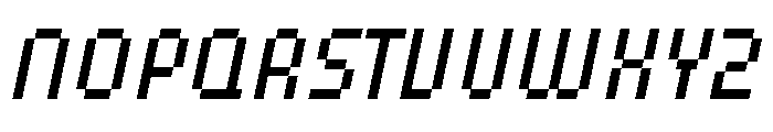 Speed Pixel Italic Font UPPERCASE