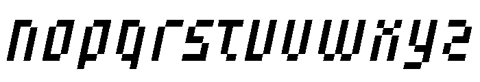 Speed Pixel Italic Font LOWERCASE