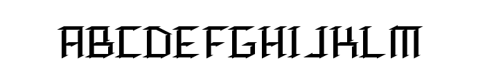 Speed Thrash Regular Font UPPERCASE