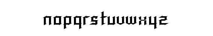 Speed Thrash Regular Font LOWERCASE