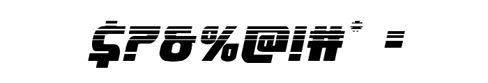 Speedwagon Halftone Italic Font OTHER CHARS
