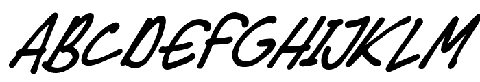 Speedy Marker Italic Font LOWERCASE