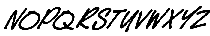 Speedy Marker Italic Font LOWERCASE