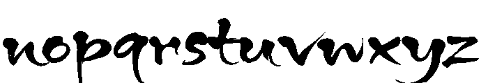 Spell of Asia Font LOWERCASE