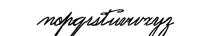 Spencerian Lady's Hand SW Font LOWERCASE