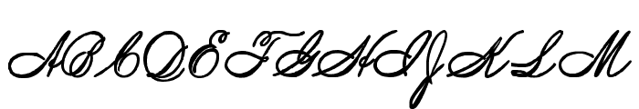 Spencerian Script SW Font UPPERCASE