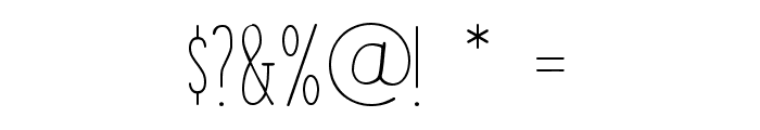 Spettekaka Serif Regular Font OTHER CHARS