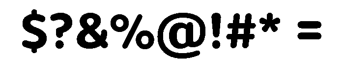 Spheris Bold Font OTHER CHARS