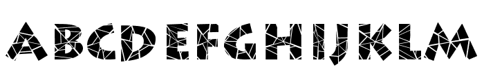 Spider Web Block Normal Font LOWERCASE
