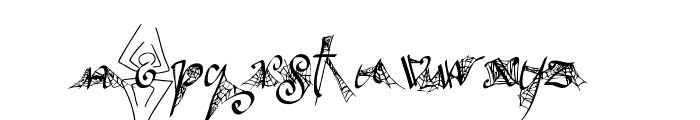 SpiderWritten Font LOWERCASE