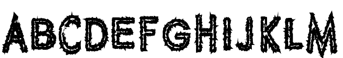 Spike Crumb Geiger Font UPPERCASE