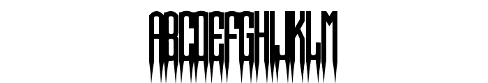 Spiked-Regular Font LOWERCASE