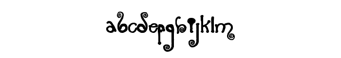 Spiraling Font UPPERCASE
