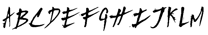 Splasher Font UPPERCASE