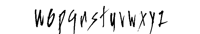 Splasher Font LOWERCASE