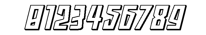 Splashpoint 3D Italic Font OTHER CHARS