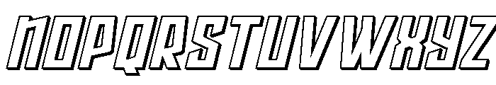 Splashpoint 3D Italic Font UPPERCASE