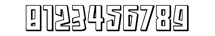 Splashpoint 3D Font OTHER CHARS