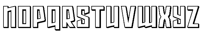 Splashpoint 3D Font LOWERCASE