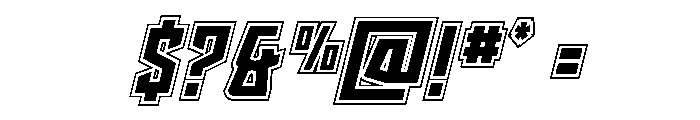 Splashpoint Academy Italic Font OTHER CHARS