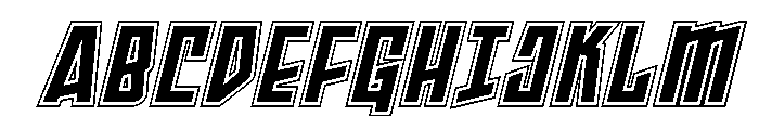 Splashpoint Academy Italic Font UPPERCASE