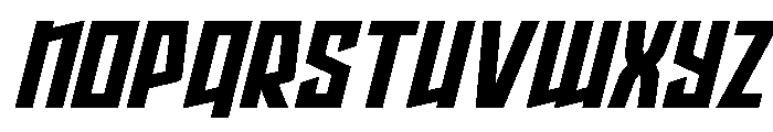 Splashpoint Bold Italic Font LOWERCASE