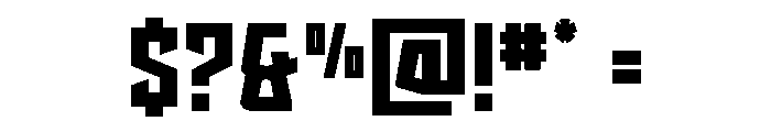 Splashpoint Bold Font OTHER CHARS