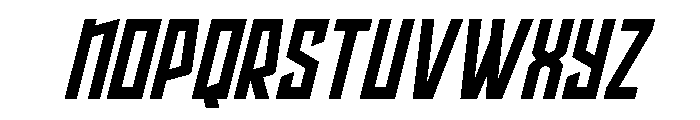 Splashpoint Condensed Italic Font UPPERCASE