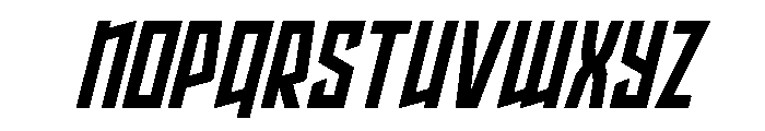 Splashpoint Condensed Italic Font LOWERCASE