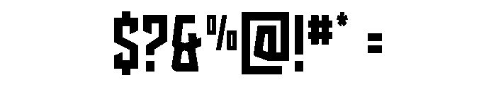 Splashpoint Condensed Font OTHER CHARS