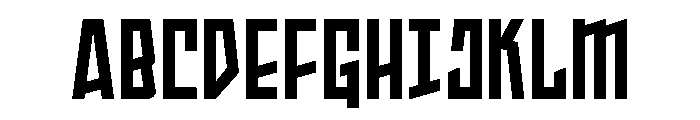 Splashpoint Condensed Font UPPERCASE