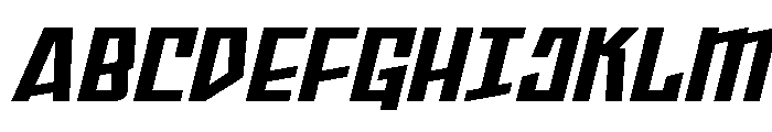 Splashpoint Expanded Italic Font UPPERCASE