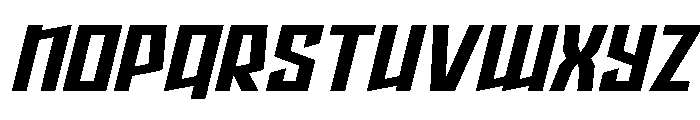 Splashpoint Expanded Italic Font LOWERCASE