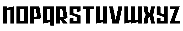 Splashpoint Expanded Font LOWERCASE