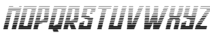 Splashpoint Gradient Italic Font UPPERCASE