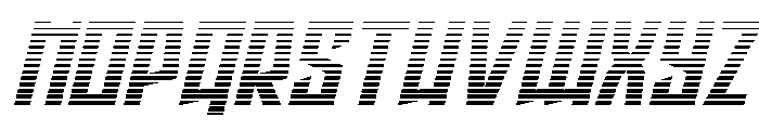 Splashpoint Gradient Italic Font LOWERCASE